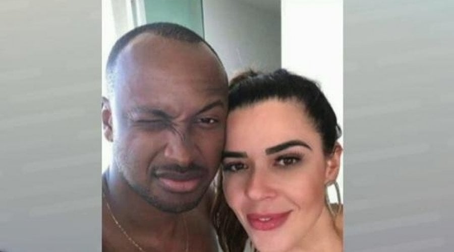 Thiaguinho, ex de Fernanda Souza, ao lado de Allana Aguiar, sua suposta nova affair (Foto: Reprodução)