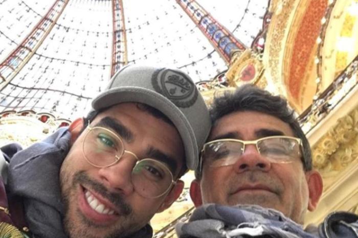 Gabriel Diniz e o pai (Foto: Reprodução)