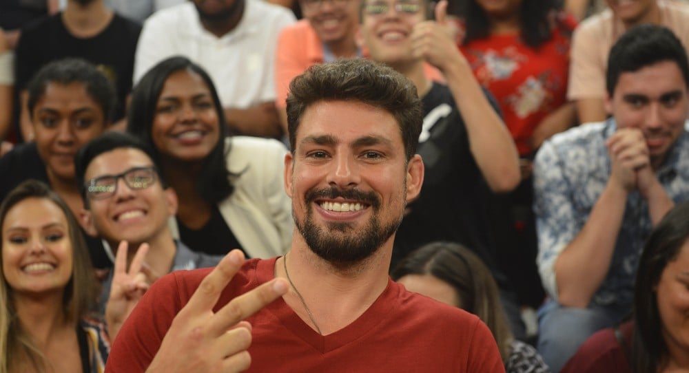 Cauã Reymond em participação no Altas Horas (Foto: Reprodução) ator