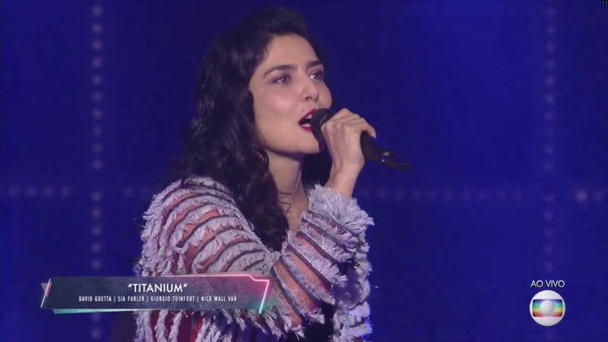 Letícia Sabatella no Popstar (Foto: Reprodução/ Globo)