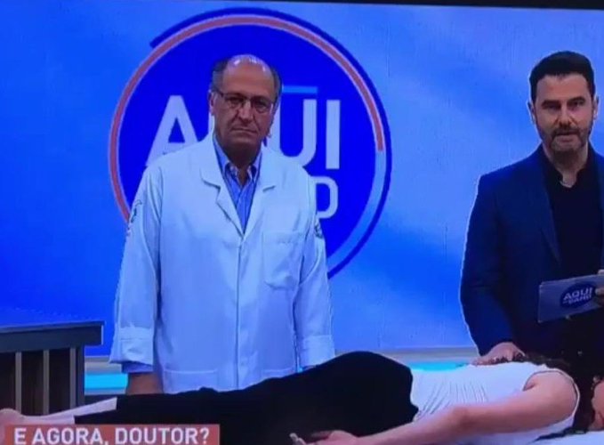 Geraldo Alckmin em programa na TV (Foto: Reprodução/ Band)