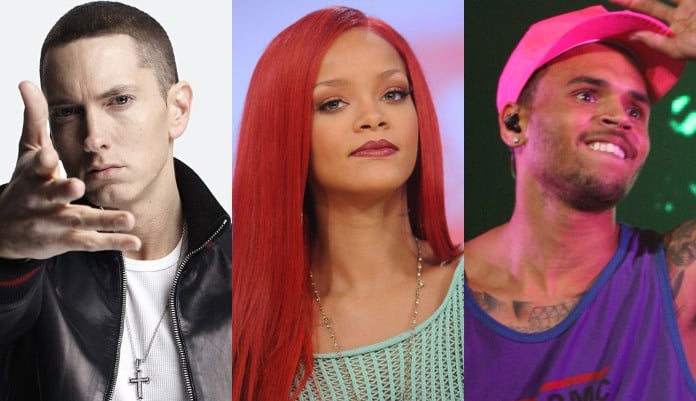 Eminem acusa Rihanna de passar DST para Chris Brown e polêmica é criada (Foto: Reprodução)