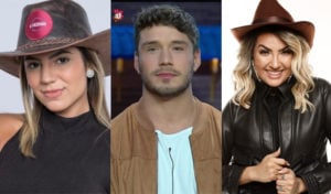 Hariany Almeida e Thayse Teixeira se enfrentam na Roça de A Fazenda e Lucas Viana é o 'Fazendeiro da Semana' que vai precisar indicar alguém de surpresa nesta quinta-feira (Montagem: TV Foco)