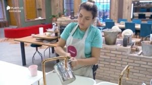 Thayse Teixeira durante sua participação em A Fazenda (Reprodução: PlayPlus)