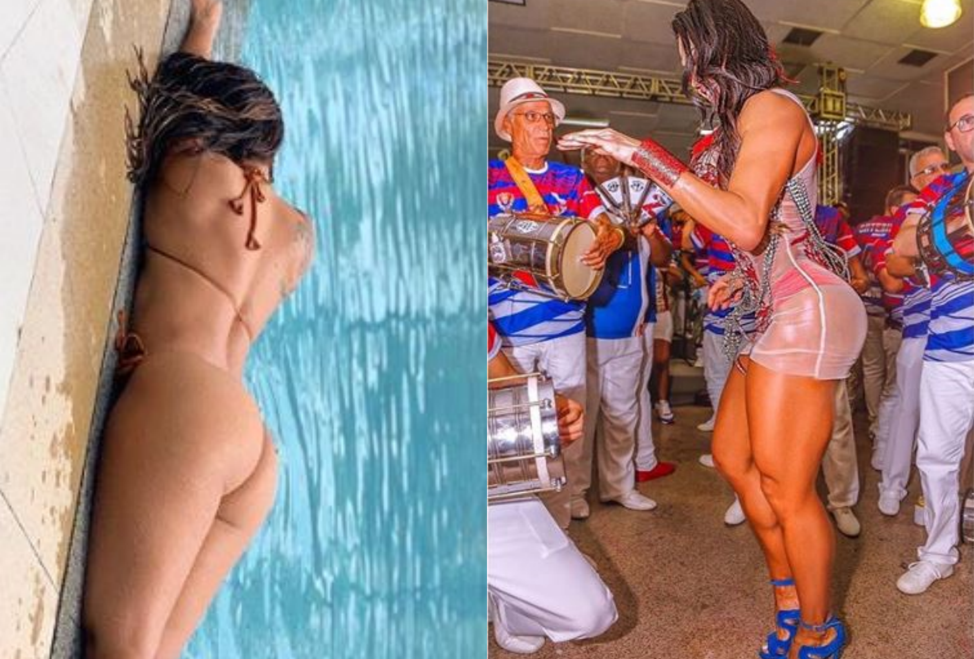 Viviane Araújo e Gracyanne Barbosa (Foto: Montagem TV Foco)