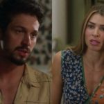 Marcos e Paloma tem uma séria conversa em Bom Sucesso (Foto: Montagem/TV Foco)