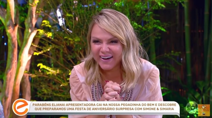 Eliana chora com a chegada surpresa de seus filhos em seu programa e explode em audiência