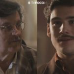 Alfredo pisa em Júlio em Éramos Seis (Foto: Montagem/TV Foco)