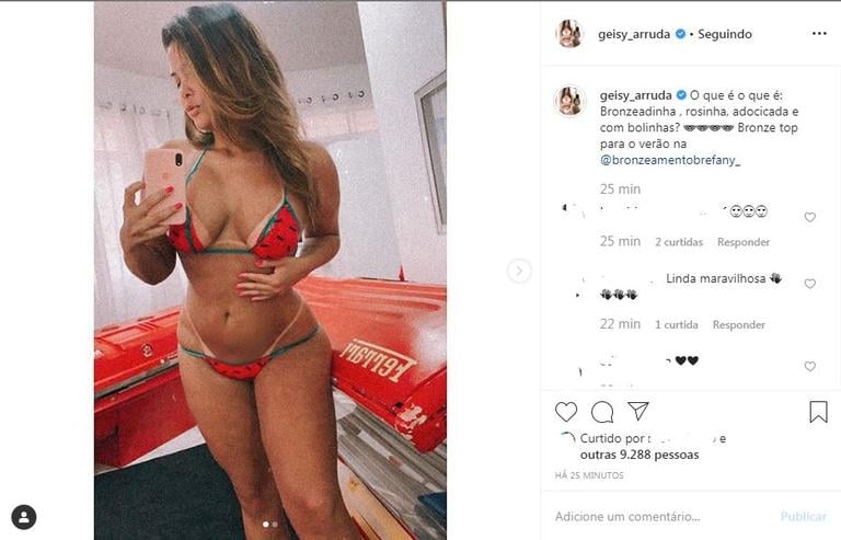 Geisy de fita (Reprodução/Instagram)