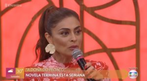 Juliana Paes foi convidada do Encontro com Fátima Bernardes na Globo (Foto: Reprodução/Globo)