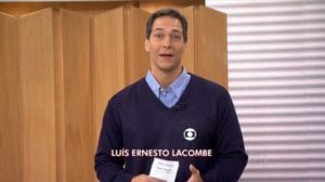 Luís Ernesto Lacombe quando apresentava o esporte no Bom Dia Brasil (Reprodução)