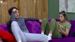 Lucas discute com Hariany por causa de Netto (Foto: Reprodução)
