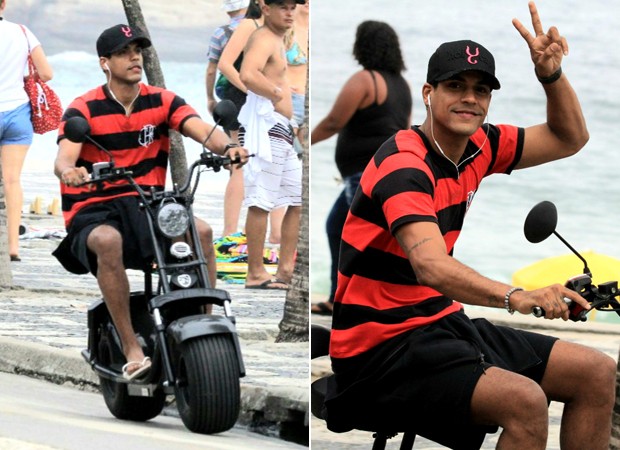 Marcello Melo Jr foi flagrado durante passeio (Foto: AgNews)