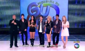 Os Rebeldes brasileiros já foram várias vezes no Programa do Gugu (Foto: Reprodução)