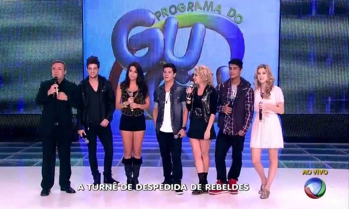 Os Rebeldes brasileiros já foram várias vezes no Programa do Gugu (Foto: Reprodução)