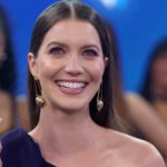 Nathalia Dill no Domingão. (Foto: Reprodução / TV Globo)