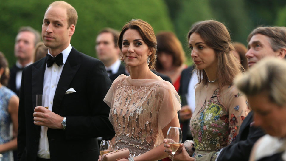 William, Kate Middleton e Rose Hanbury (Foto: Reprodução)