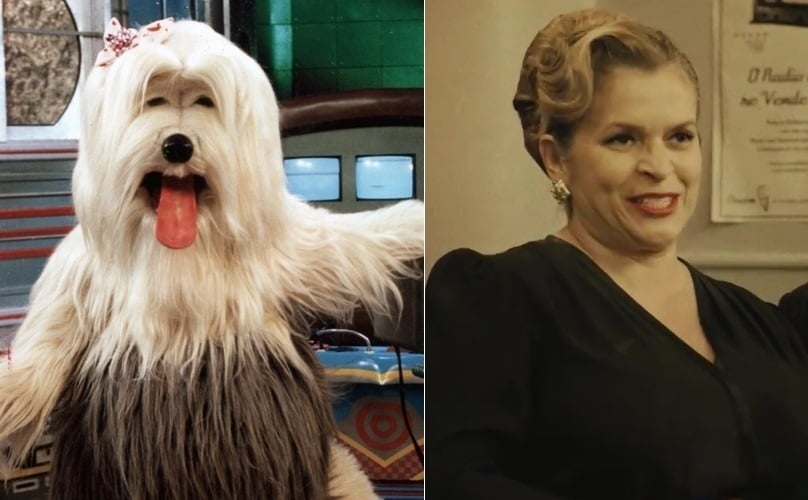 Priscila e a atriz que emprestava sua voz para a personagem na Globo, Mônica Rossi (Imagem: Instagram)