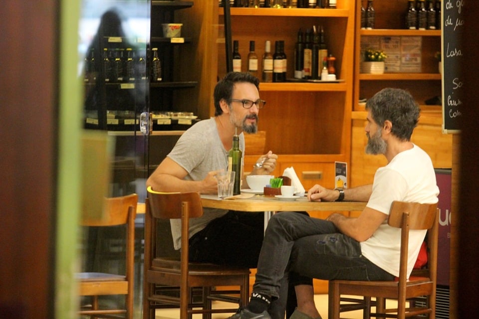 Rodrigo Santoro e Eriberto Leão (Foto: Rodrigo Adão / AgNews)