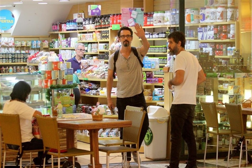 Rodrigo Santoro e Eriberto Leão (Foto: Rodrigo Adão / AgNews)