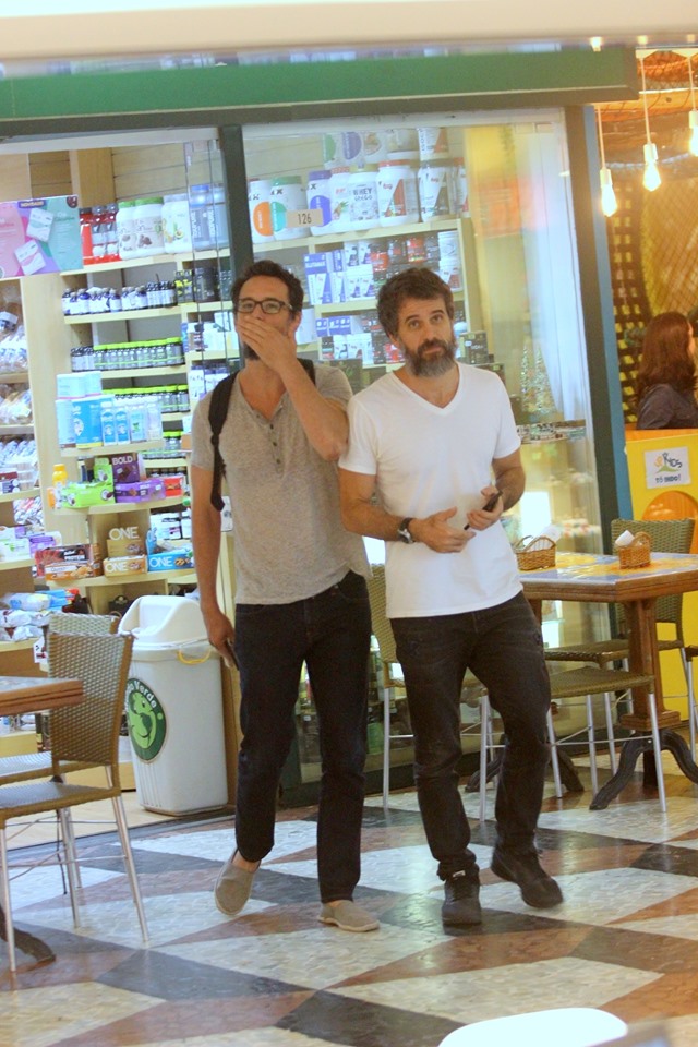 Rodrigo Santoro e Eriberto Leão (Foto: Rodrigo Adão / AgNews)