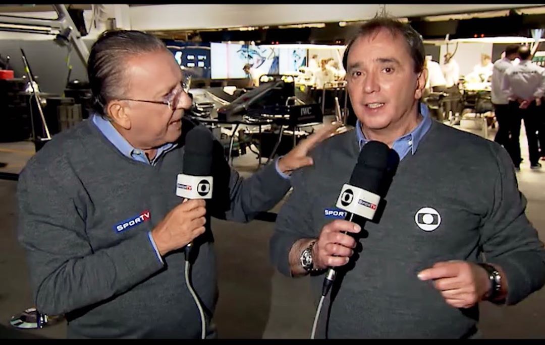 Galvão Bueno e Reginaldo Leme (Foto: Reprodução/Instagram)