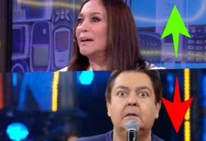 Susana Vieira e Faustão estão no Subiu, desceu de hoje (Foto reprodução)