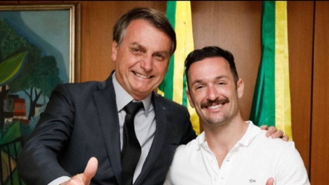 O atleta e Jair Bolsonaro (Foto: Reprodução/Instagram)