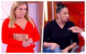 Christina Rocha ficou chocada ao descobrir que participante tentou atear fogo no marido e depois dar facada (Reprodução/SBT)