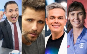 Reinalgo Gottino, Bruno Gagliasso, Otaviano Costa e Glenda Koslowski foram alguns dos famosos que trocaram de emissora (Foto: Divulgação / Montagem / TV Foco)