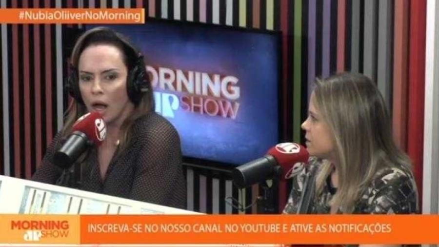 Núbia Oliiver no Morning Show (Foto: Reprodução)