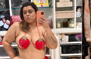 A cantora Preta Gil surpreendeu ao posar com um biquíni de frutas, igual ao que foi usado por Sabrina Sato (Foto: Reprodução / Instagram)