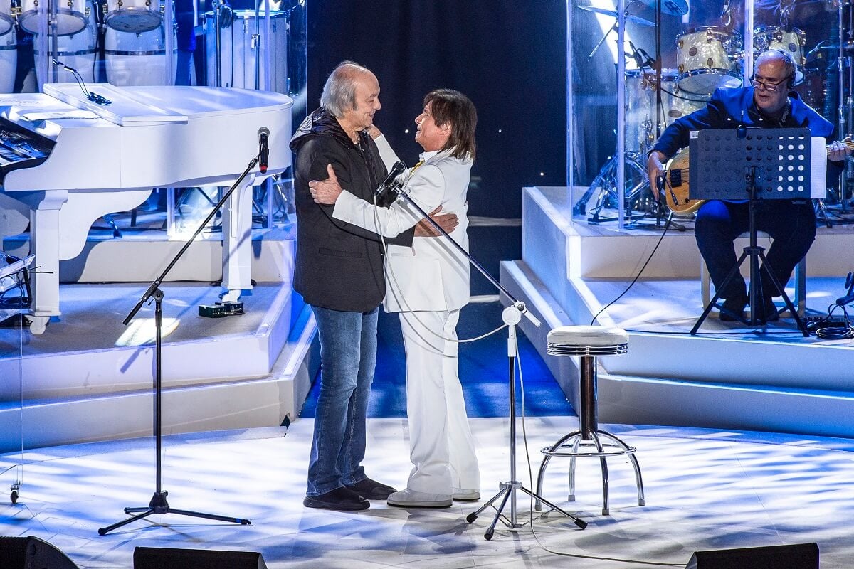Erasmo Carlos foi a única parceria com Roberto no especial da Globo (Foto: Reprodução)