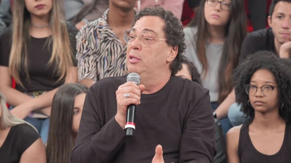 Casagrande falou com emoção de sua dependência química (Foto: Globo)