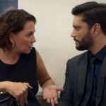 Nana e Diogo em cena da novela Bom Sucesso (Foto: Reprodução)