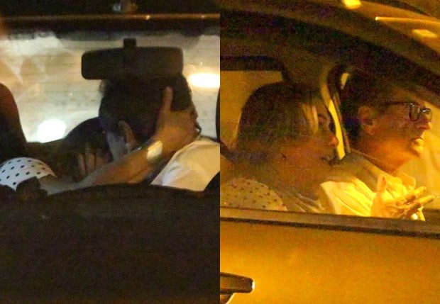 Cissa Guimarães ao beijos com homem misterioso (Foto: AgNews)