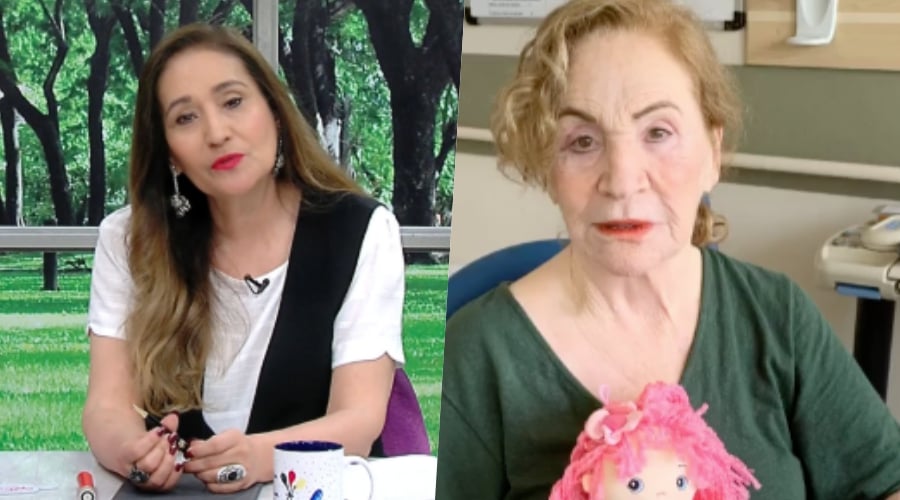 Sonia Abrão e a mãe, Cecília (Foto: Reprodução/RedeTV!/Instagram)