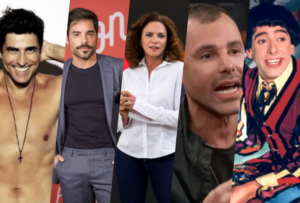 Famosos como Reynaldo Gianecchini, Pedro Carvalho, Leilane e Rodrigo Santana foram alguns que saíram do armário em 2019 (Foto reprodução)