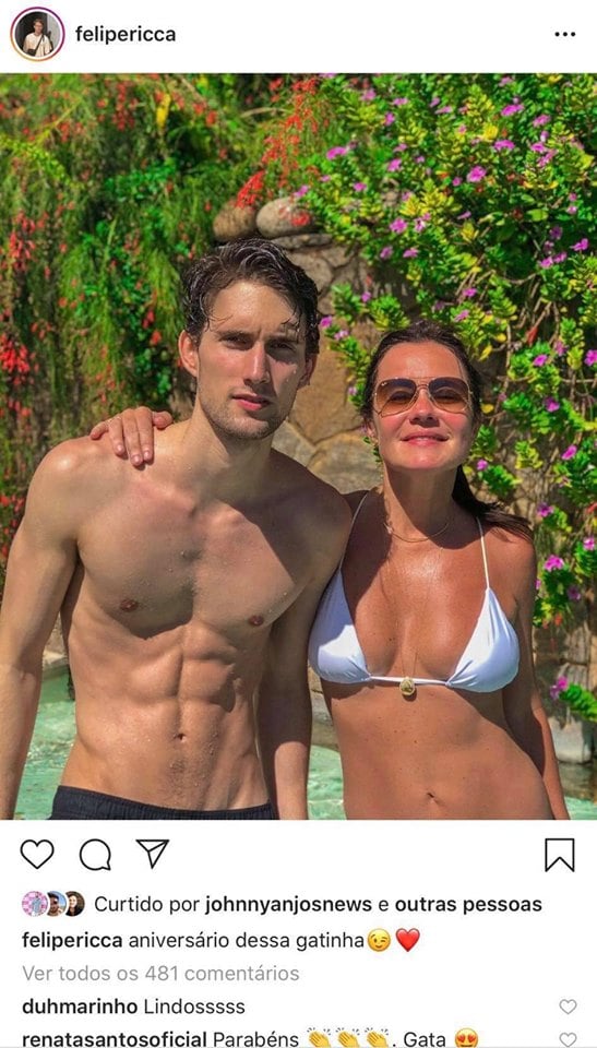 Filho de Adriana Esteves, Felipe Ricca chama a atenção (Foto: Reprodução)