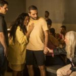 Lurdes e Sandro na novela Amor de Mãe (Foto: Reprodução)