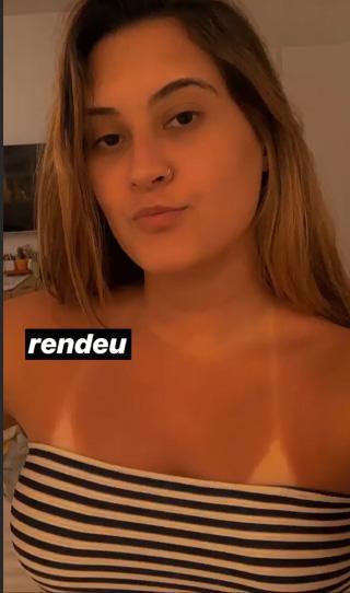 Filha dos apresentadores da Globo mostrou marquinha de sol nas redes sociais e arrancou suspiros (Foto: Reprodução)