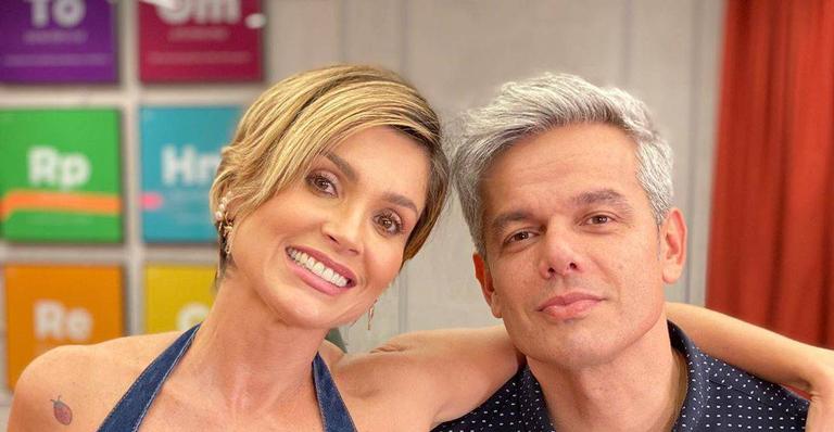 Flávia Alessandra e Otaviano Costa. Foto: Reprodução