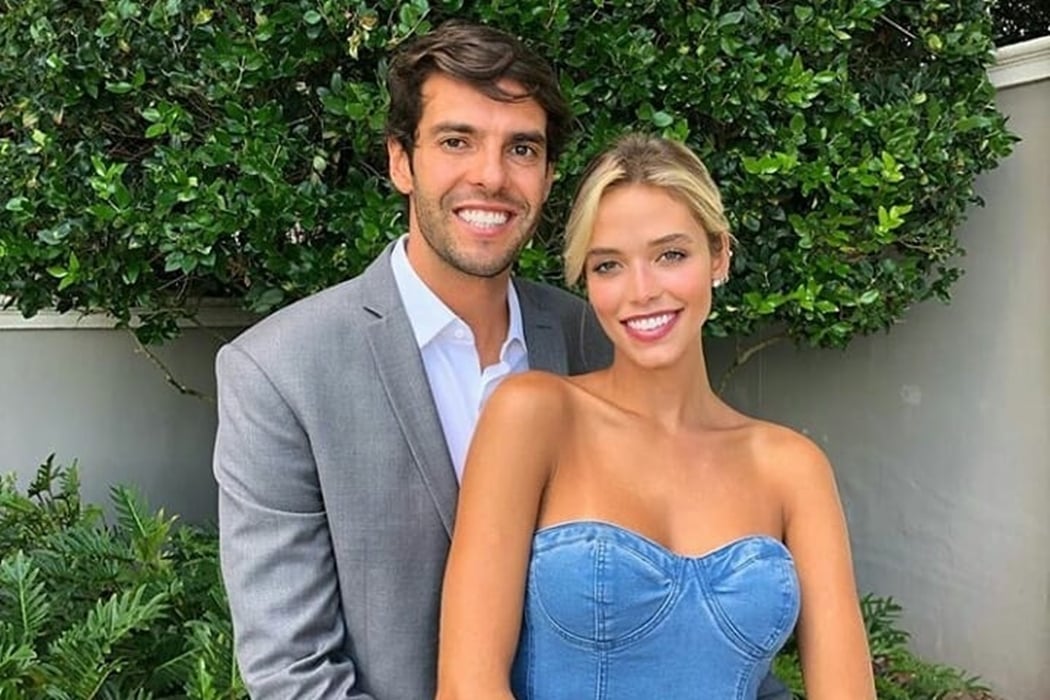 Kaká e Carol Dias anunciaram a chegada do primeiro filho (Foto: Reprodução)