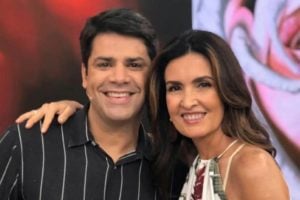 Fátima Bernardes faz homenagem após saída de Lair Rennó np ptograma Encontro  (Foto: Divulgação/TV Globo)