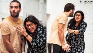 Lurdes fica em pânico ao ver filho ferido em Amor de Mãe (Foto: Montagem/TV Foco)