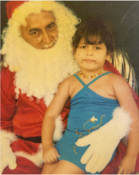 Marília Mendonça e Papai Noel (Foto: Reprodução) Marília Mendonça e Papai Noel (Foto: Reprodução)