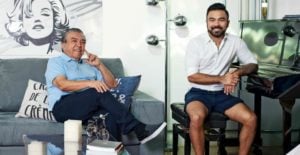 Mauro de Sousa e o pai, Maurício de Souza (Foto: Reprodução)