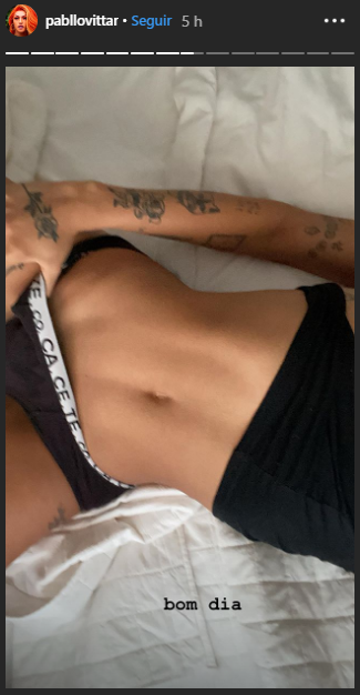 Pabllo Vittar publica foto onde aparece abaixando cueca e quase mostra demais (Foto: Reprodução/ Instagram)