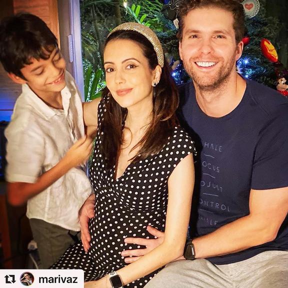 Thiago Fragoso anuncia segunda gravidez da esposa Instagram (Foto: Reprodução)