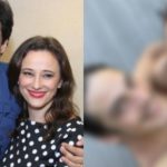Mateus Solano apareceu completamente nu ao lado da esposa (Foto: Montagem/TV Foco)